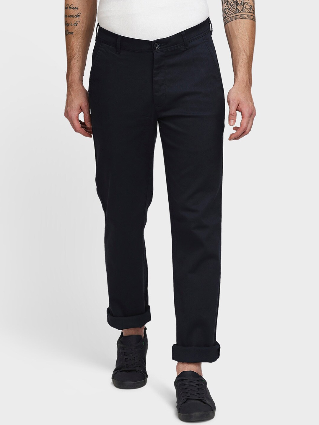 

ColorPlus Men Navy Blue Trousers