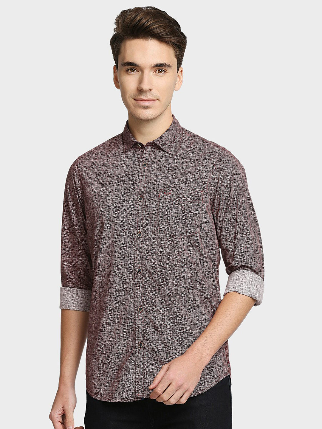 

ColorPlus Men Red Casual Shirt