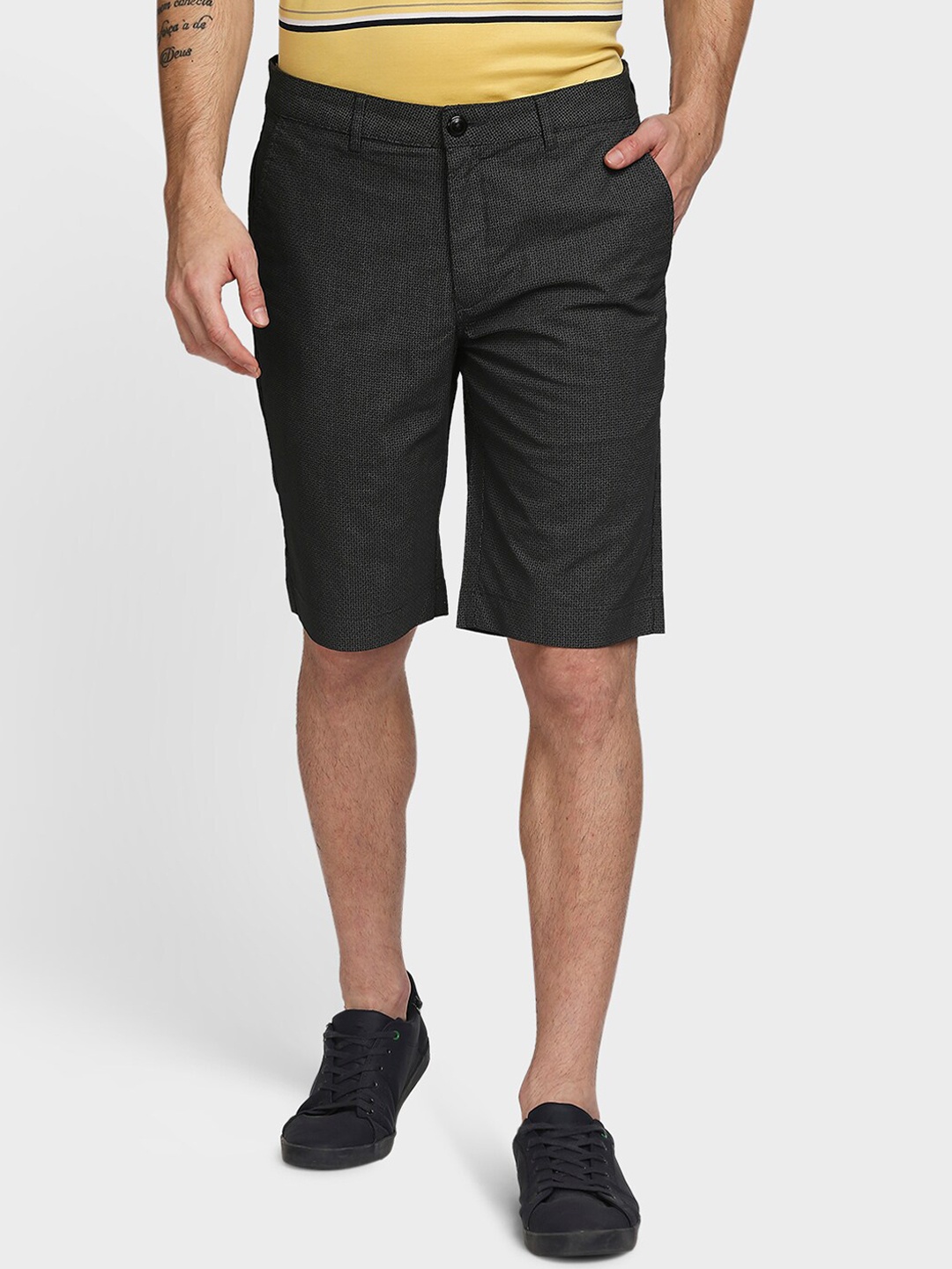 

ColorPlus Men Grey Shorts