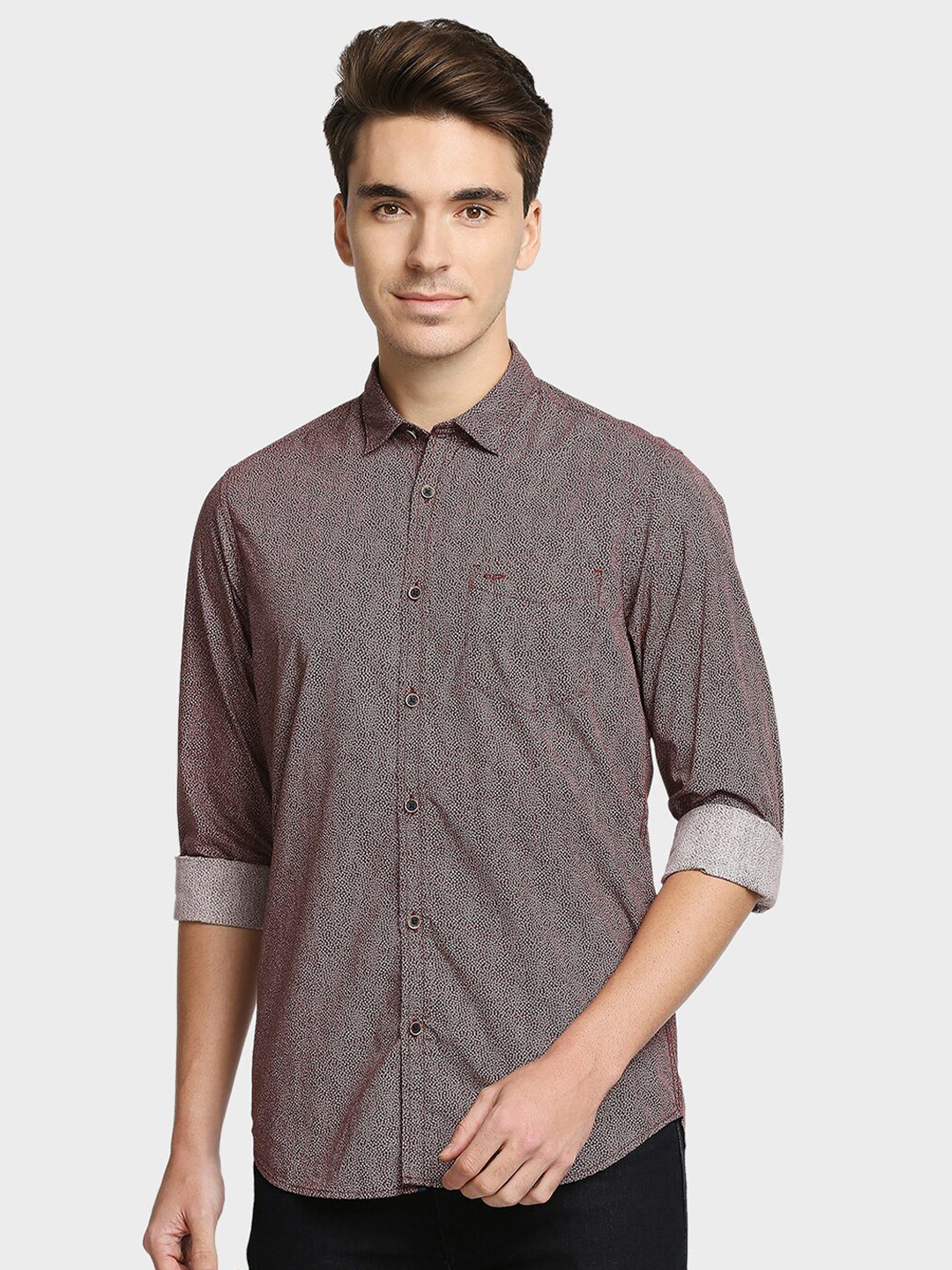 

ColorPlus Men Red Casual Shirt
