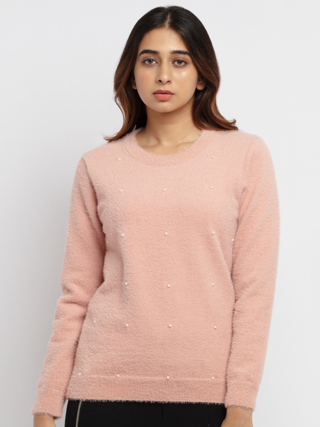 Status Quo Women Pink Pullover