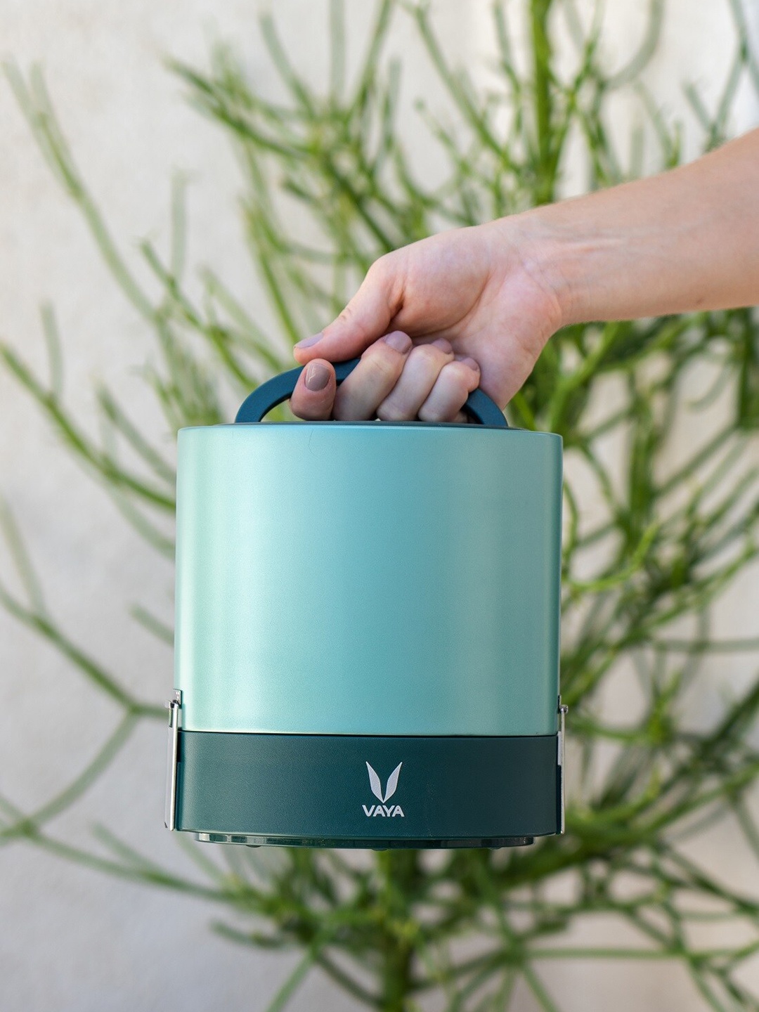 

Vaya Women Green & Brown Solid Lunch Box