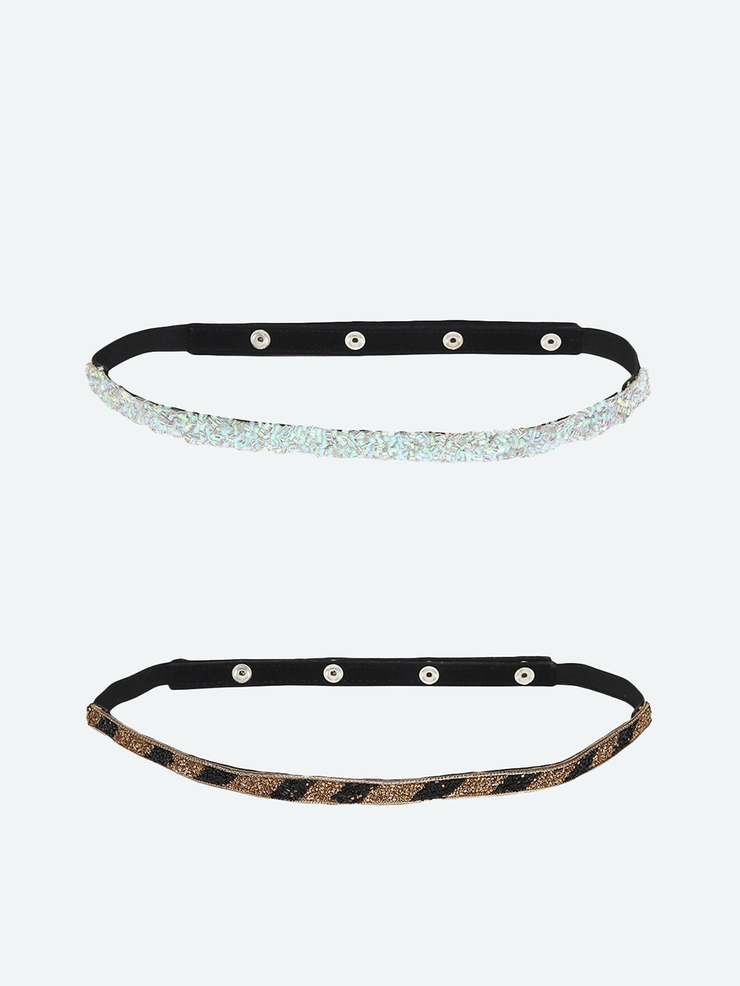 

DEEBACO Women Brown Embellished 2 PU Belt