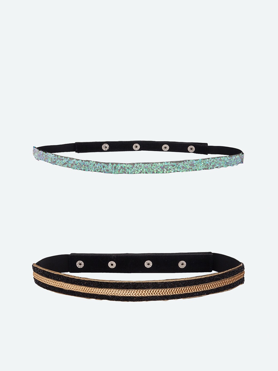 

DEEBACO Women Blue Embellished 2 PU Belt
