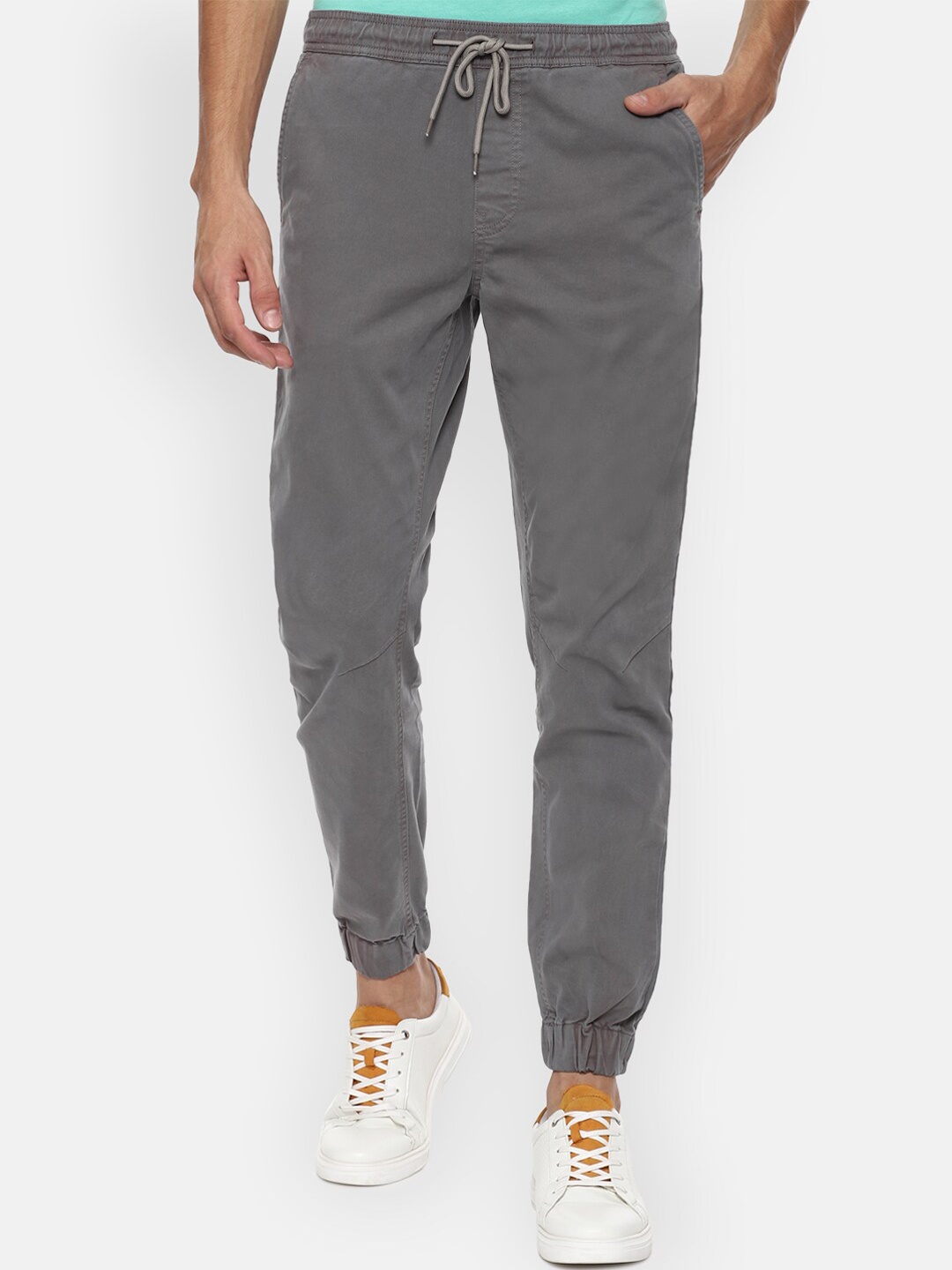 

Van Heusen Sport Men Grey Solid Joggers