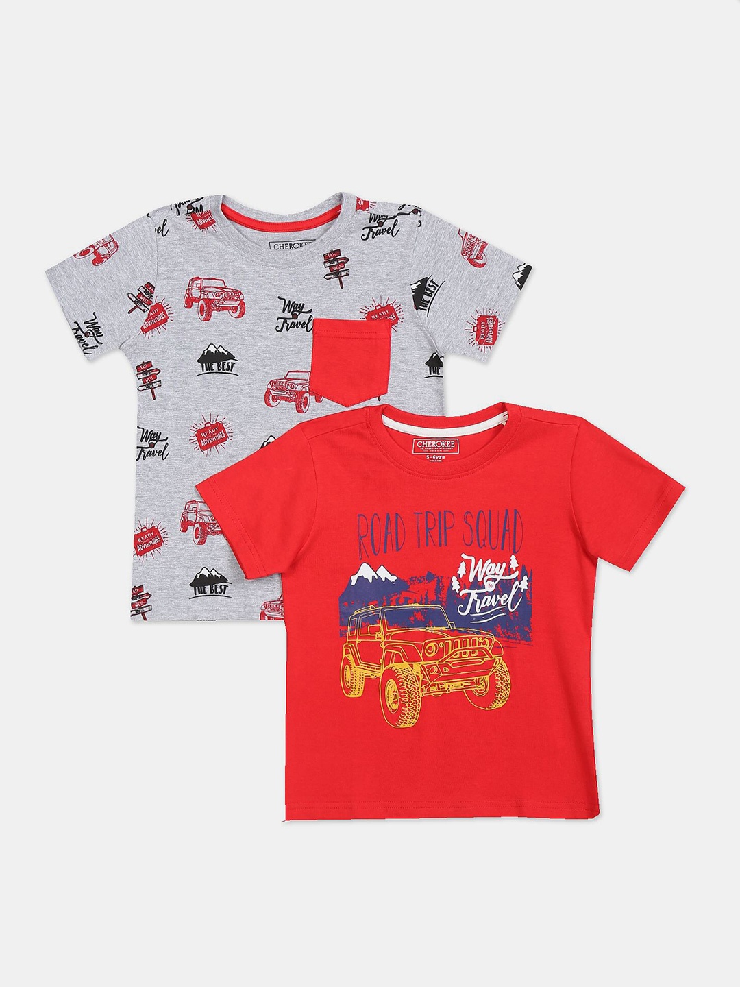 

Cherokee Boys Assorted 2 Printed Applique T-shirt