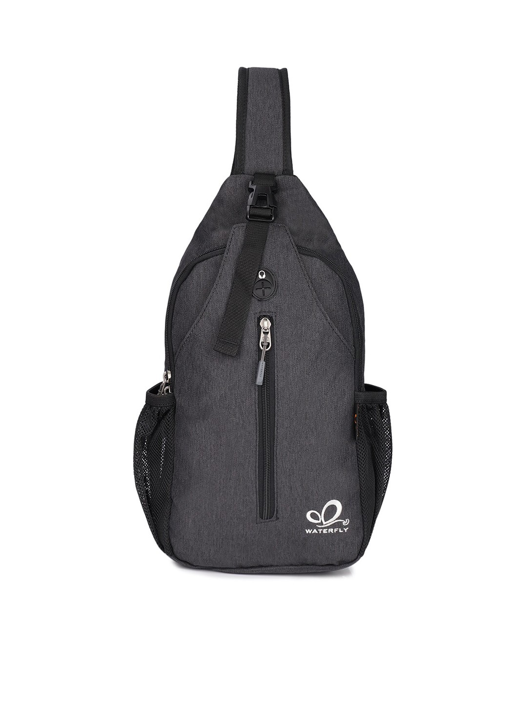 

WATERFLY Unisex Black Roscher Crossbody Backpack