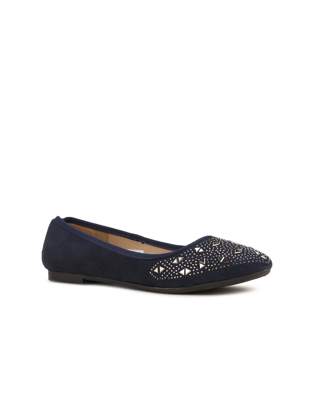 

Bata Women Blue Embellished Ballerinas Flats
