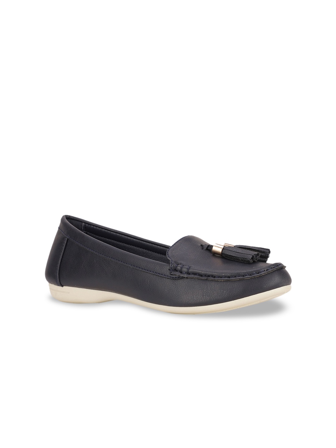 

Bata Women Blue Ballerinas with Tassels Flats
