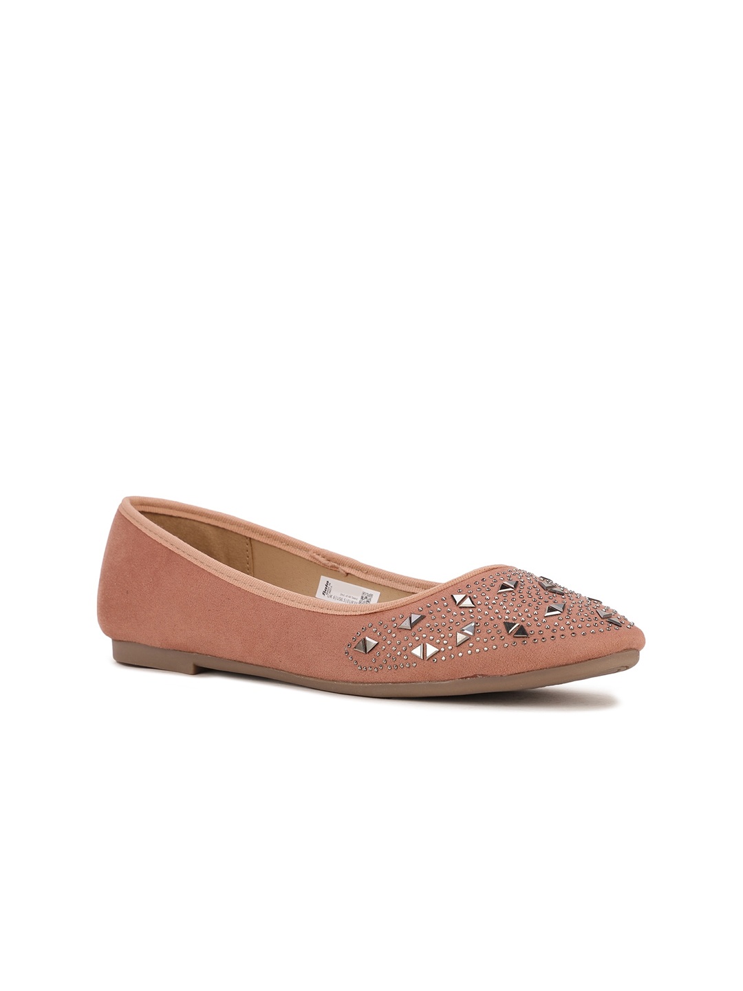 

Bata Women Pink Embellished Ballerinas Flats