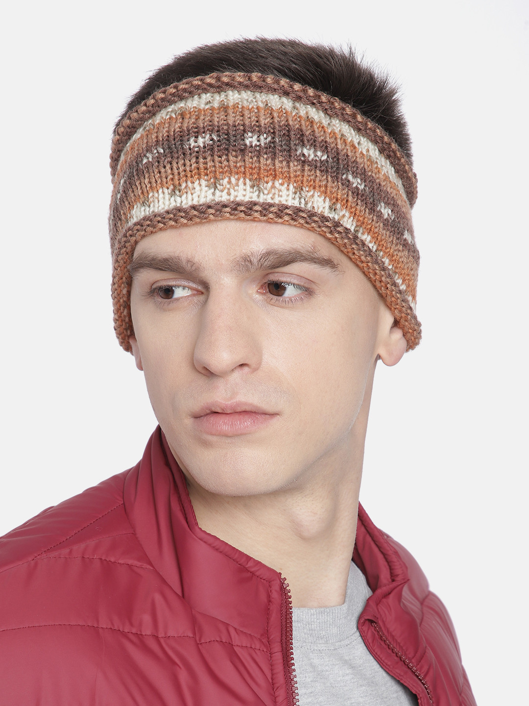 

Magic Needles Unisex Multicoloured Striped Headband, Multi