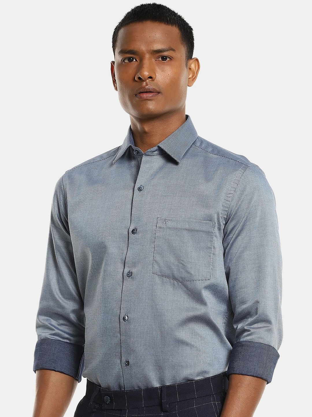 

Arrow Men Blue Slim Fit Casual Shirt