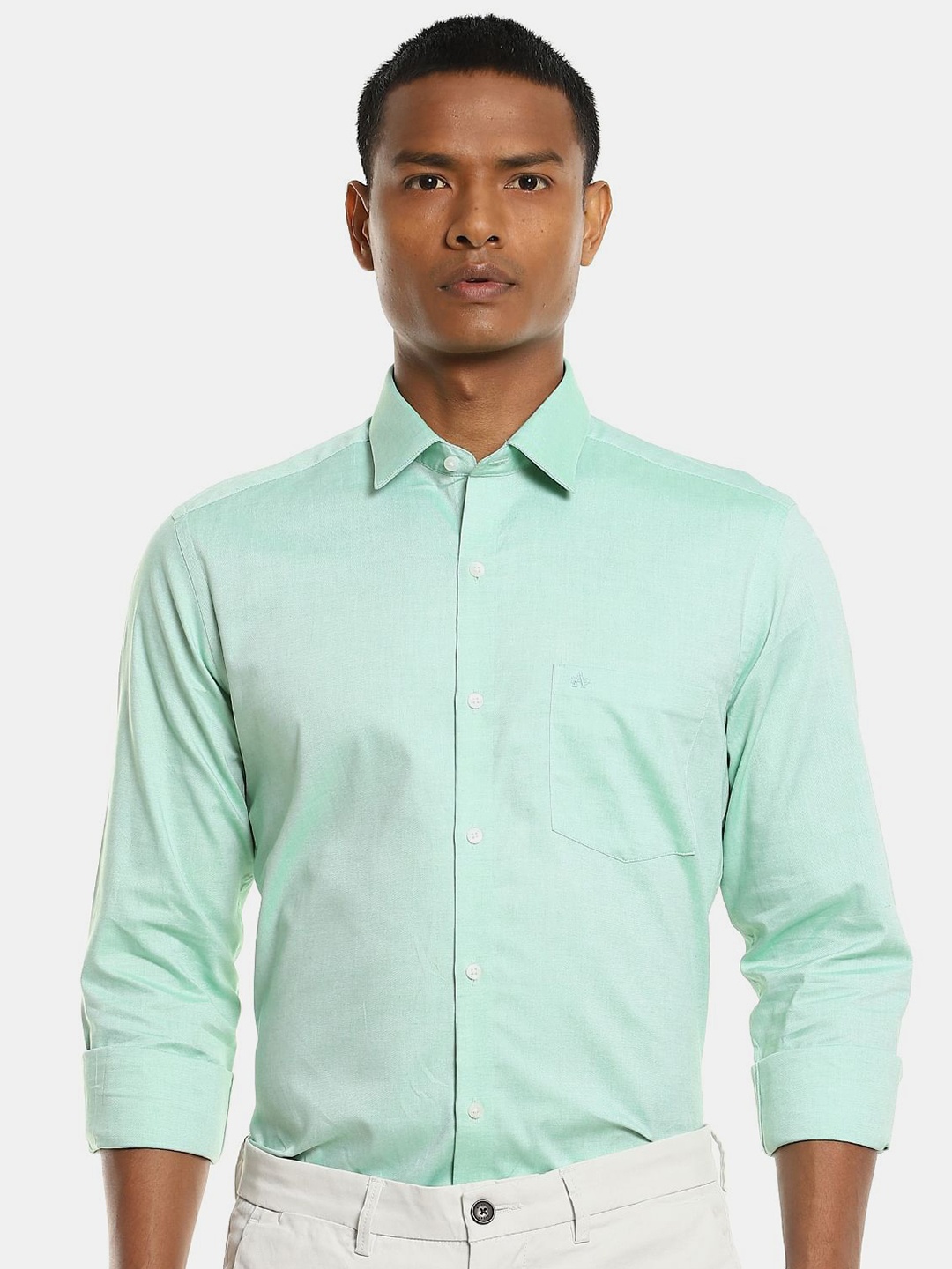 

Arrow Men Green Slim Fit Pure Cotton Formal Shirt