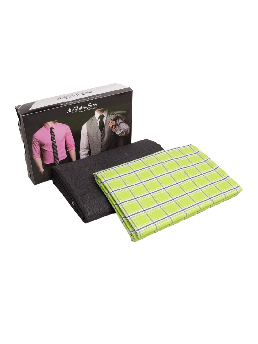 

My Fabric Store Men Shirt & Trouser Fabric Set, Green