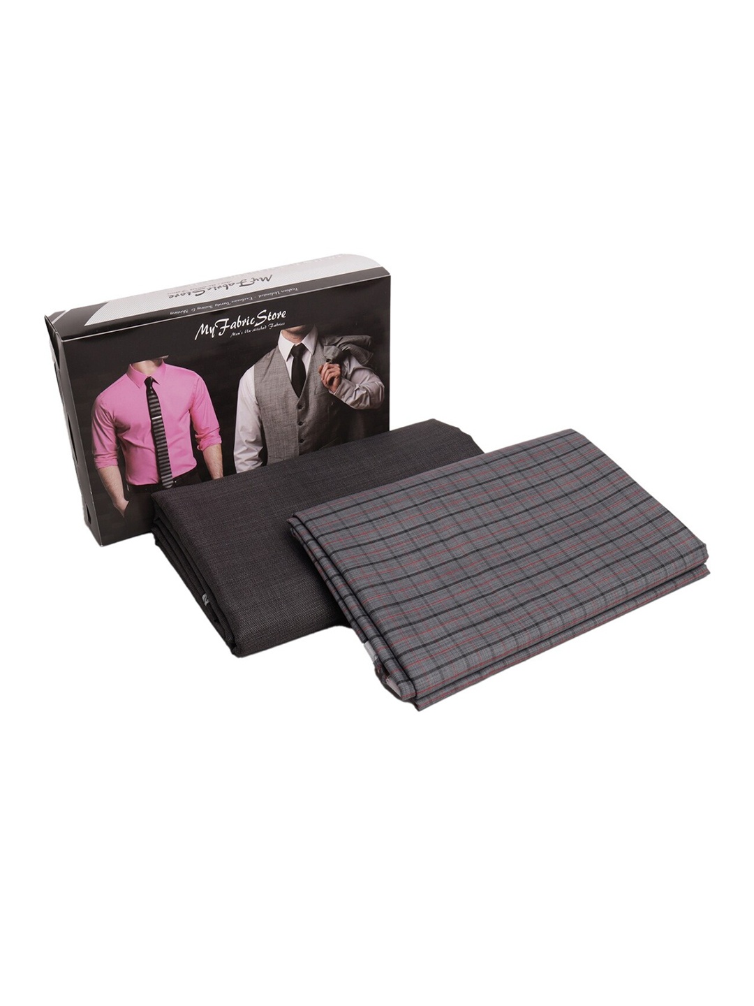 

My Fabric Store Men Shirt & Trouser Fabric Set, Grey