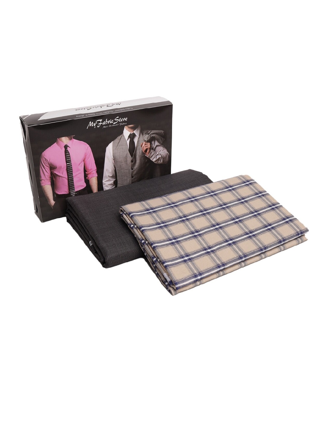 

My Fabric Store Men Shirt & Trouser Fabric Set, Beige