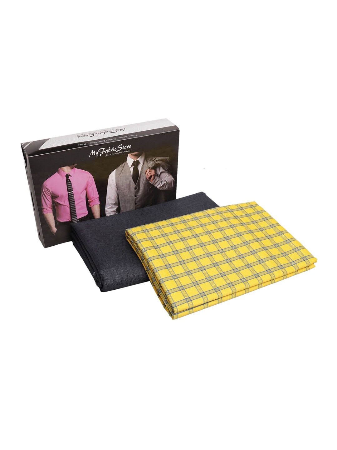 

My Fabric Store Men Shirt & Trouser Fabric Set, Yellow