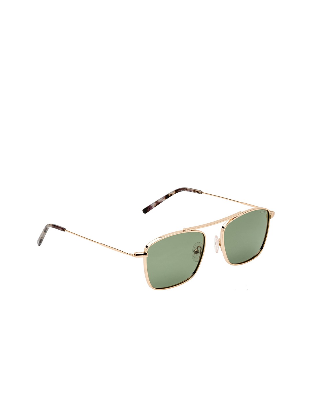 

KOSCH ELEMENTE Men Green Lens & Gold Square Sunglasses with UV Protected Lens KO 1002