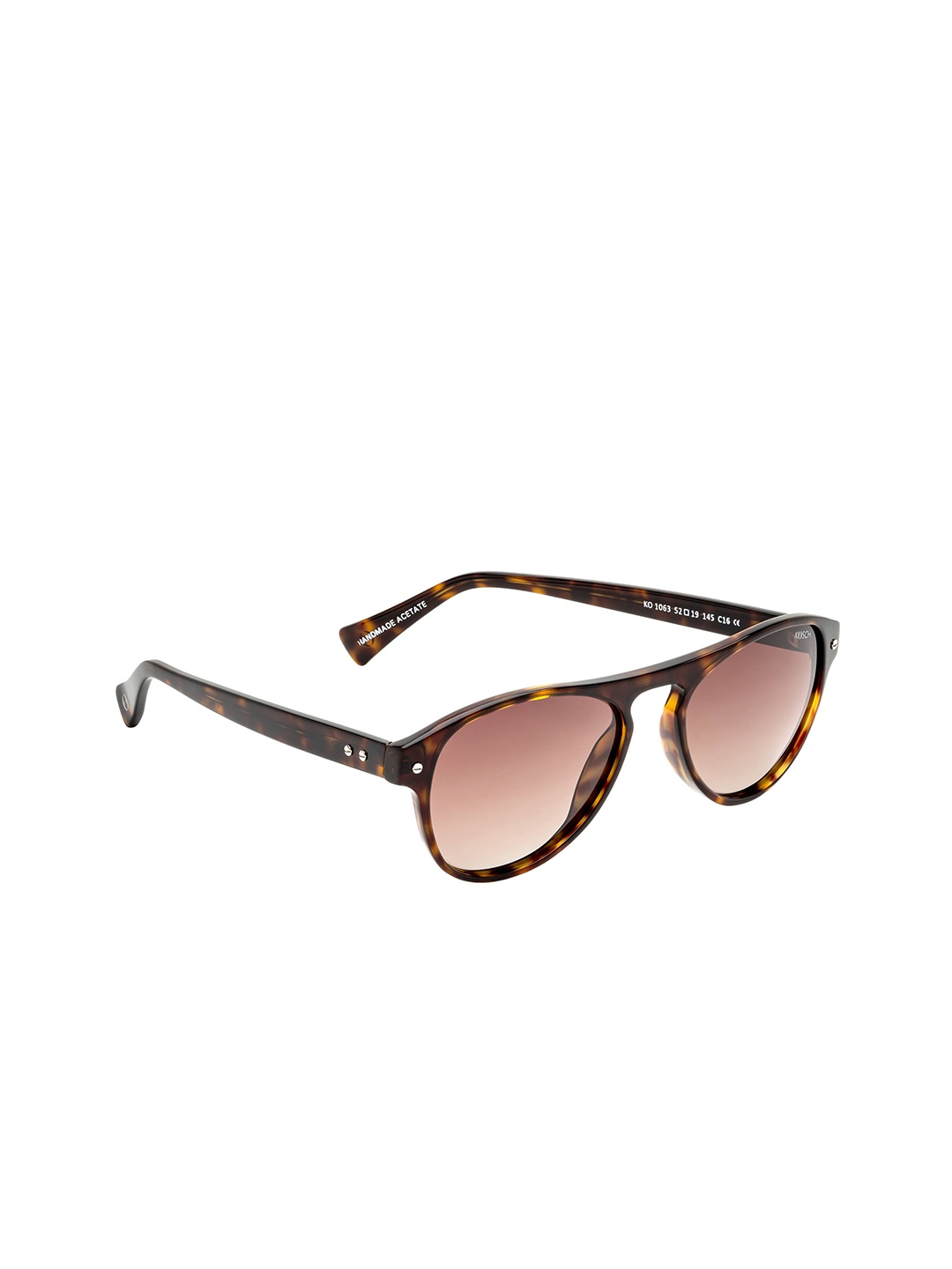 

KOSCH ELEMENTE Men Brown Lens & Brown Oval Sunglasses with Polarised Lens KO 1063
