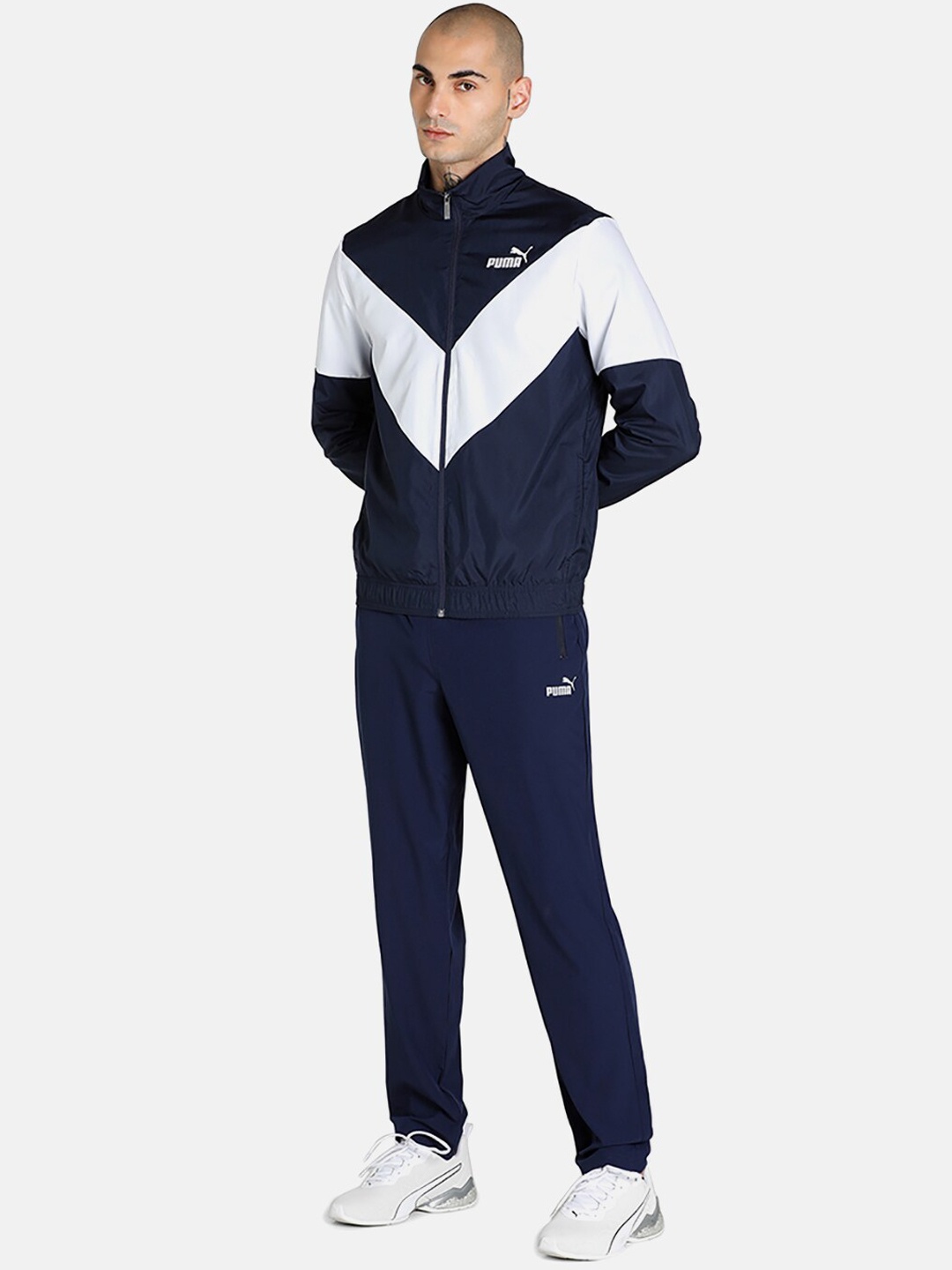 

Puma Men Navy Blue Woven Track Suit