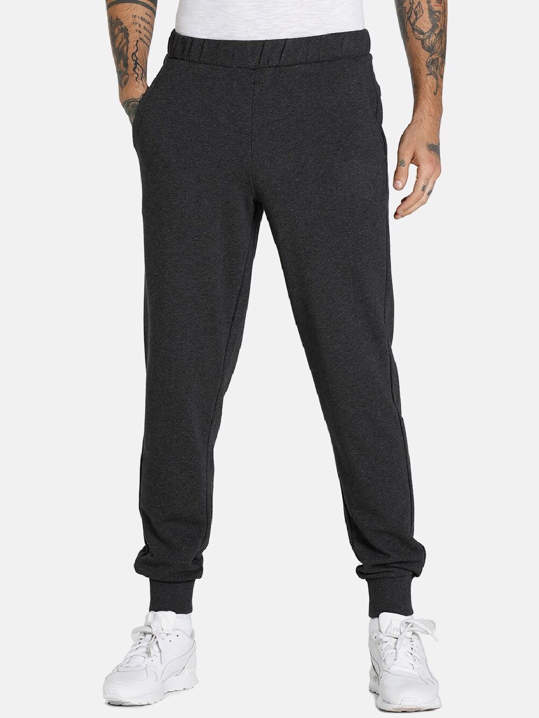 

Puma Men Charcoal Grey Essential Regular Fit Sweat Pants