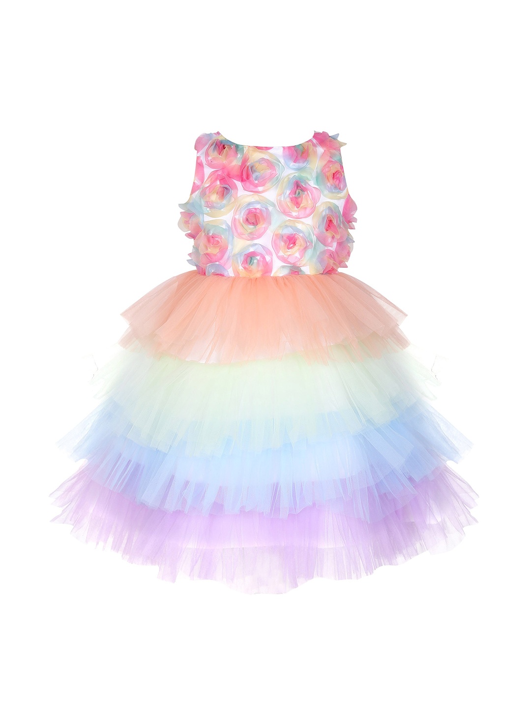

Hopscotch Pink & Yellow Colourblocked Dress
