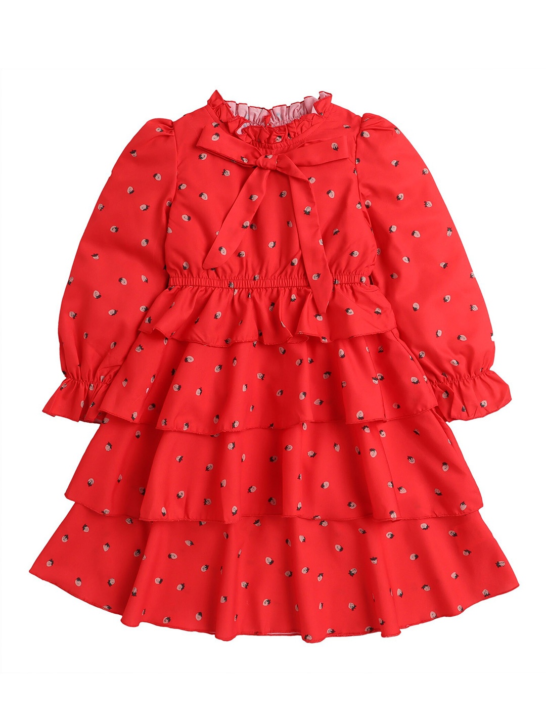 

Hopscotch Red A-Line Dress