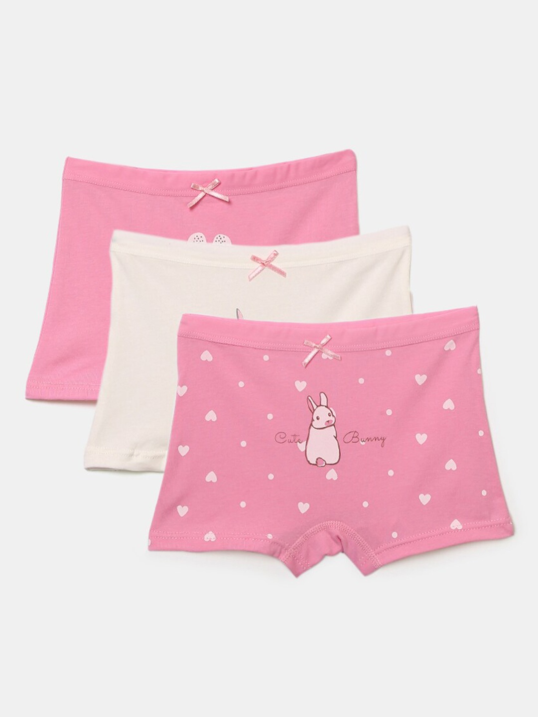 

Hopscotch Girls Pack Of 3 Boy-Short Briefs, Assorted