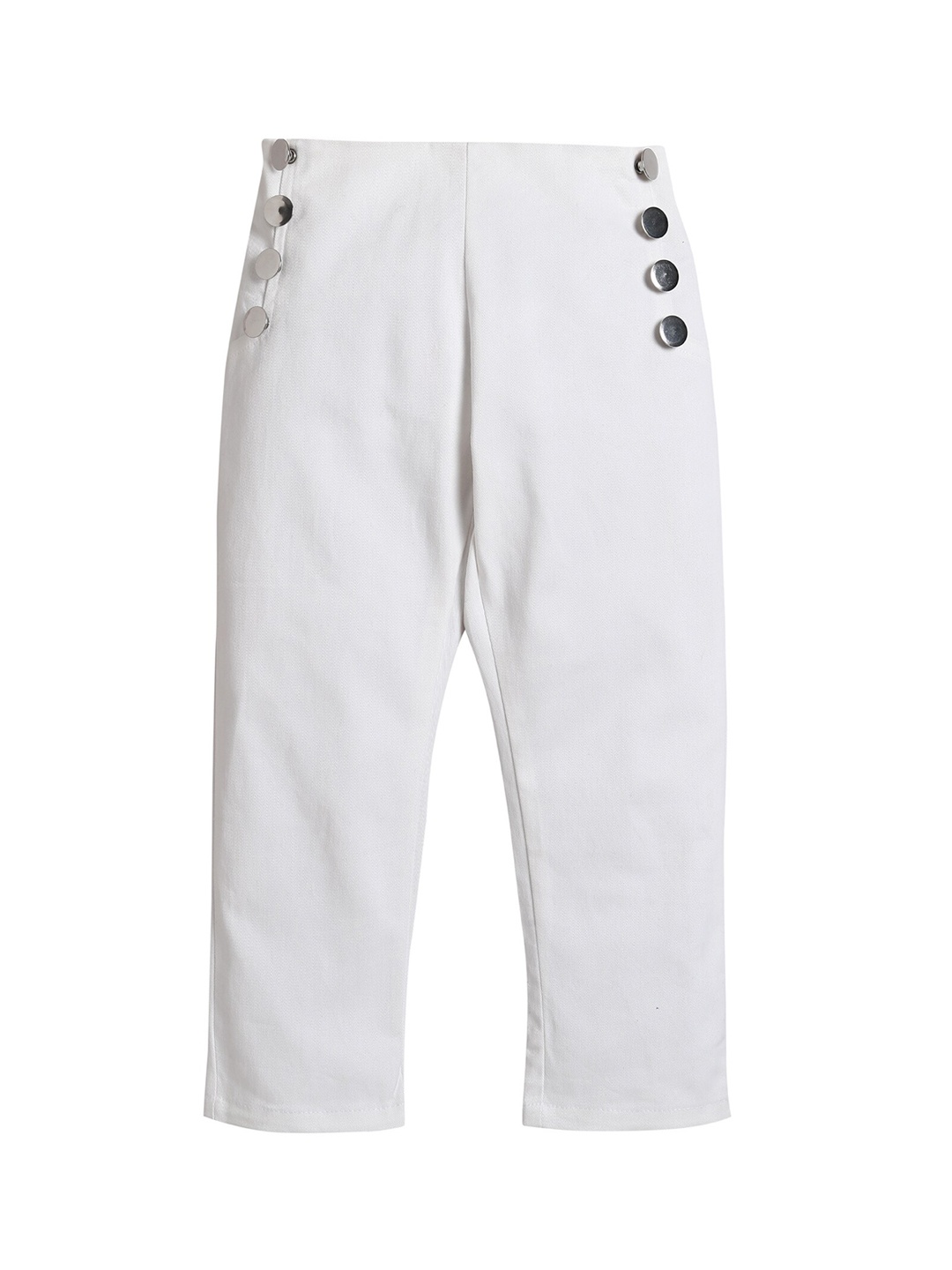 

Hopscotch Girls White Highly Distressed Stretchable Jeans