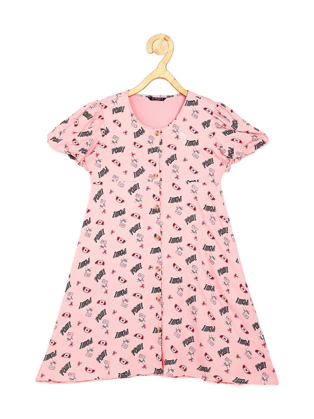 

Allen Solly Junior Pink A-Line Dress