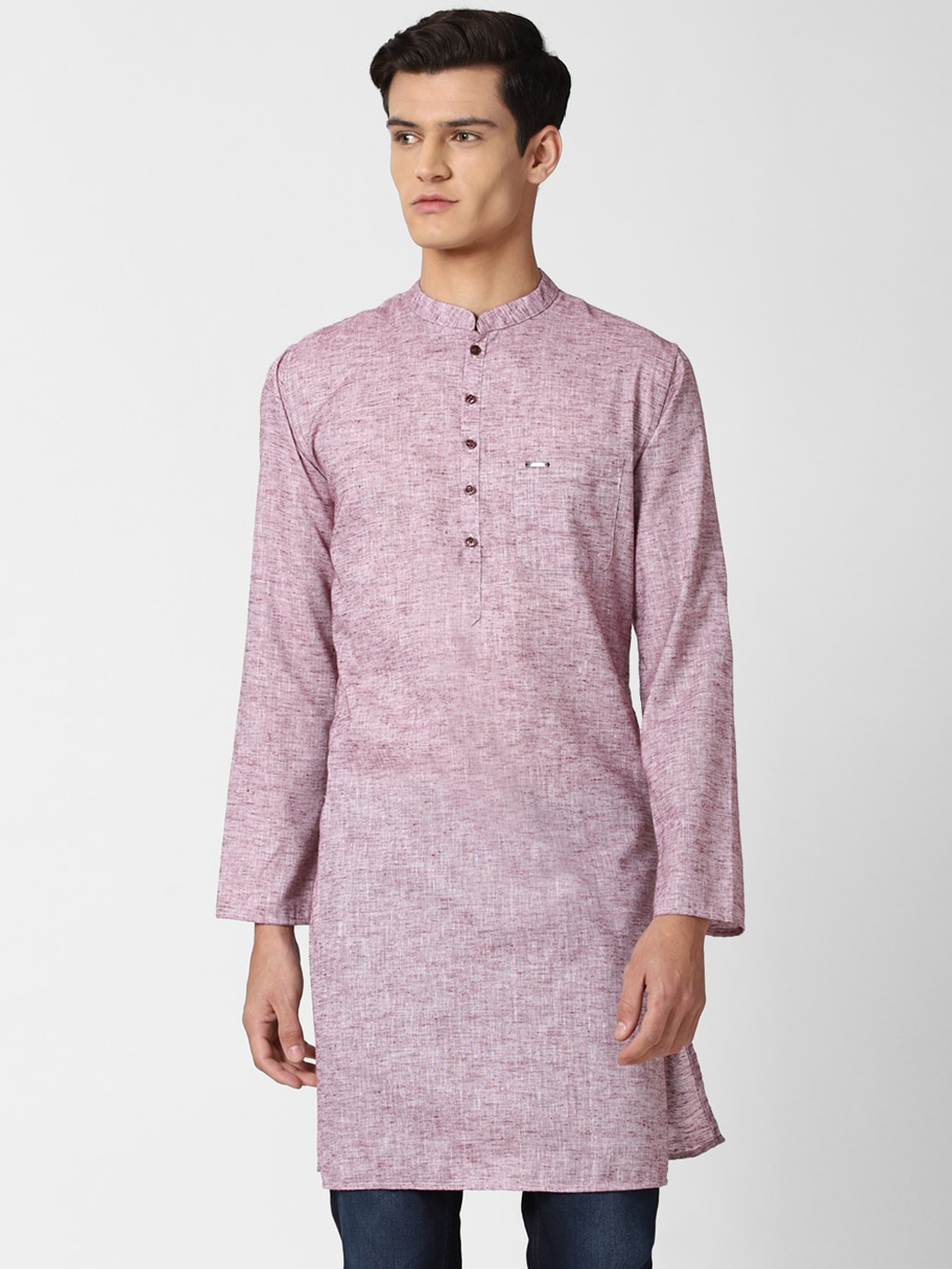 

Peter England Men Purple Kurta