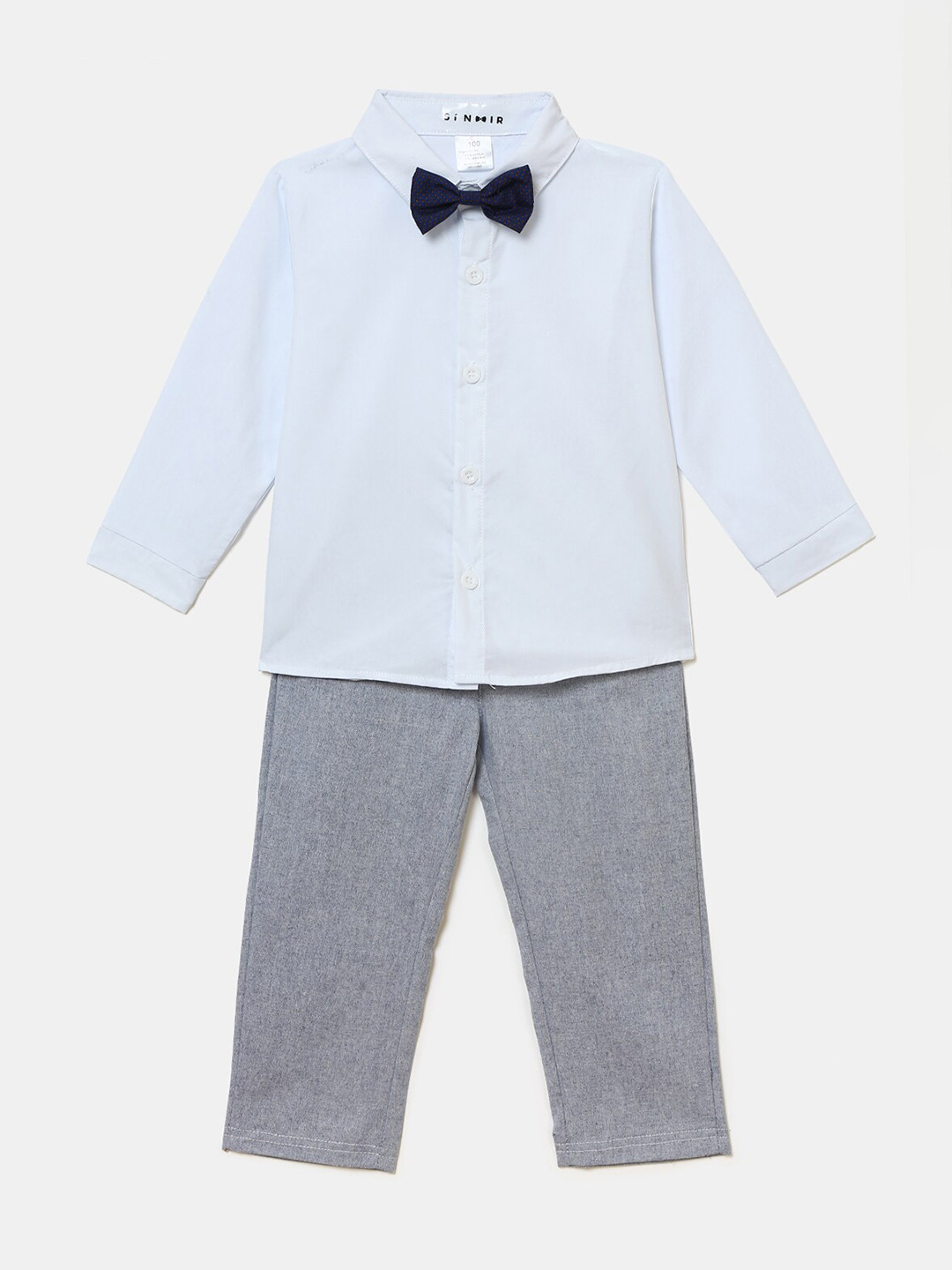 

Hopscotch Boys Grey & White Shirt with Trousers