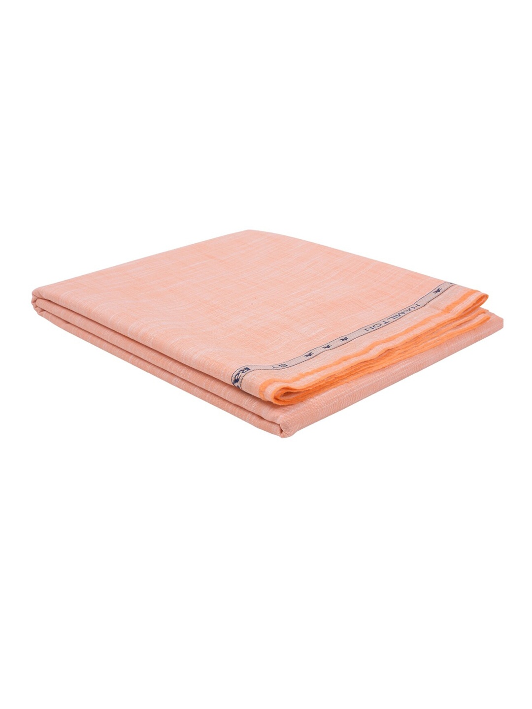 

Raymond Store Men Peach-Coloured Solid Pure Cotton Shirt Fabric