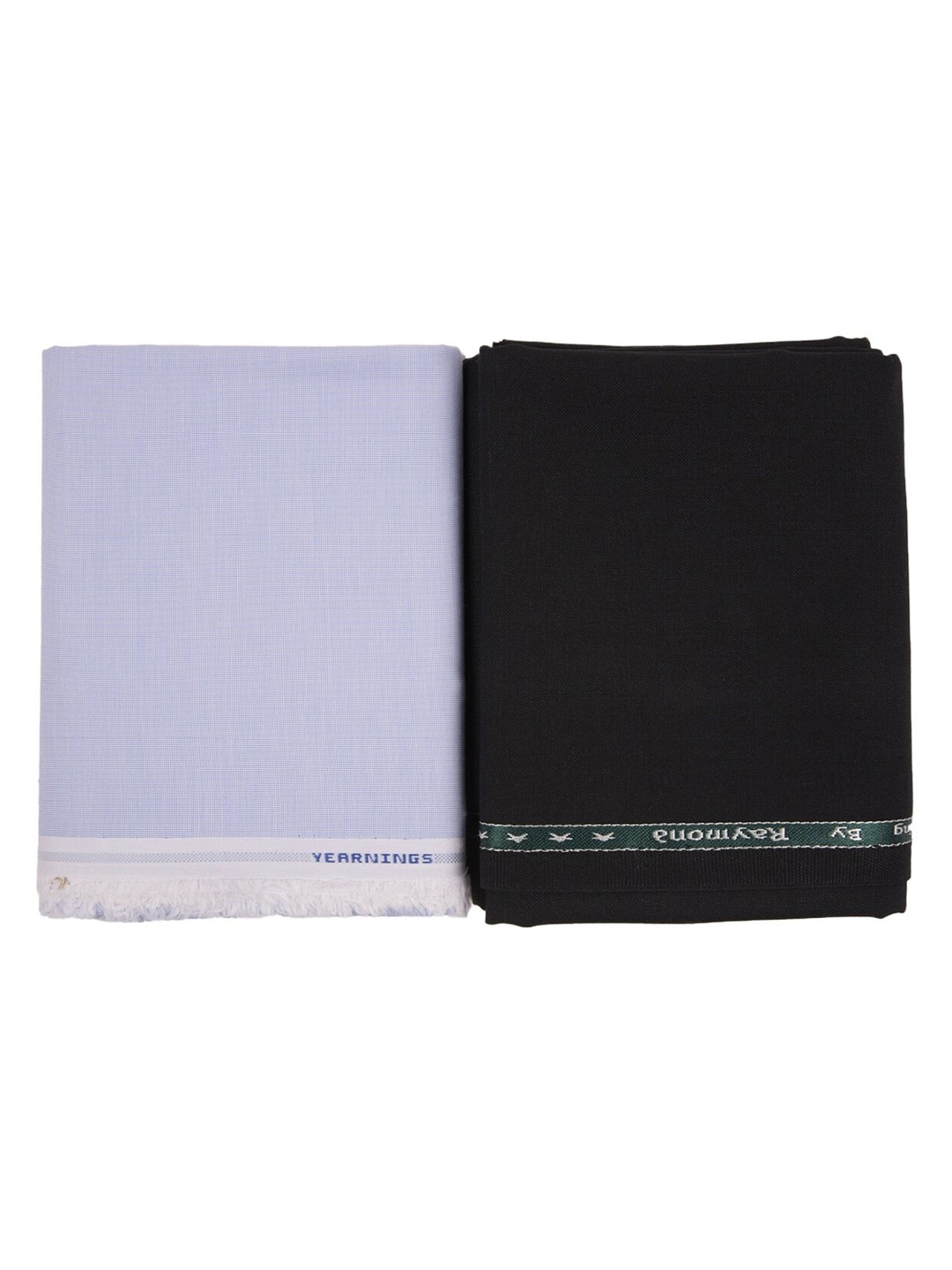 

Raymond Men Blue & White Shirt & Trouser Fabric Set