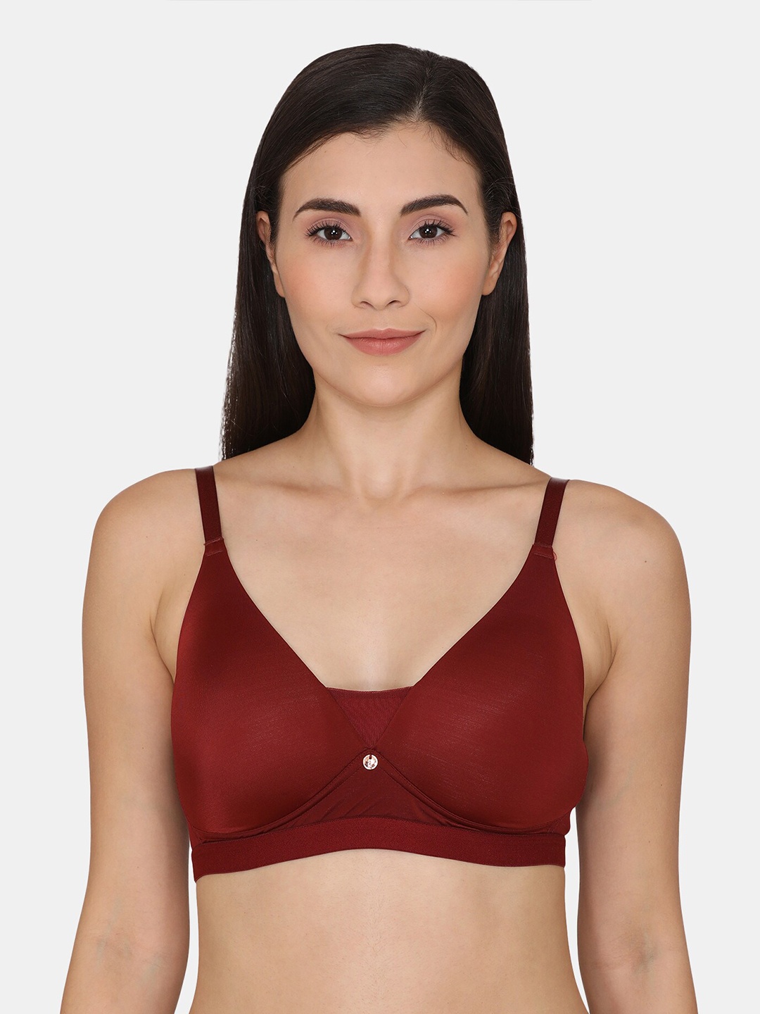 

Zivame Maroon Lightly Padded Solid Bra ZI10VOFASHEPURP