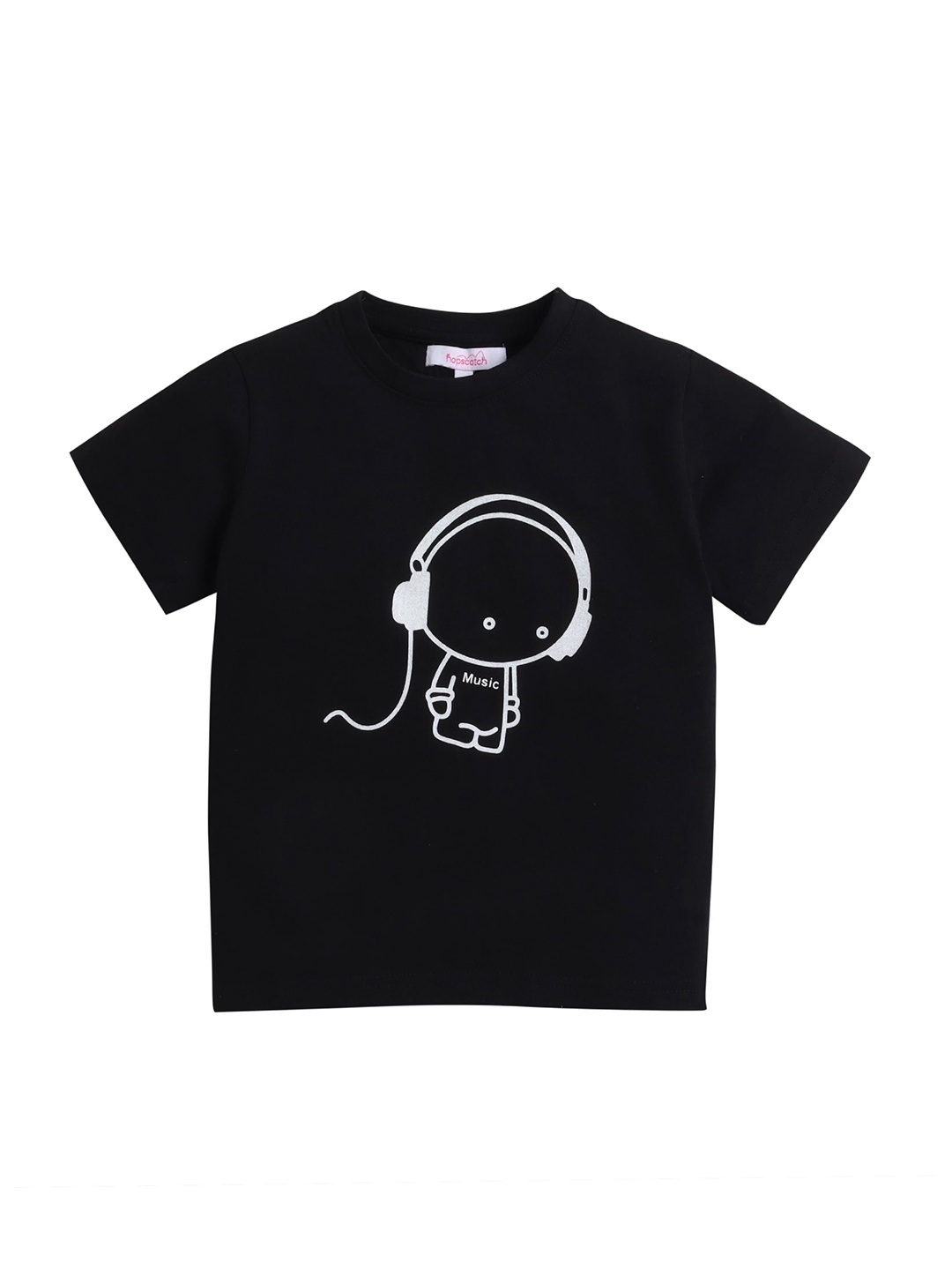

Hopscotch Boys Black & White Printed T-shirt