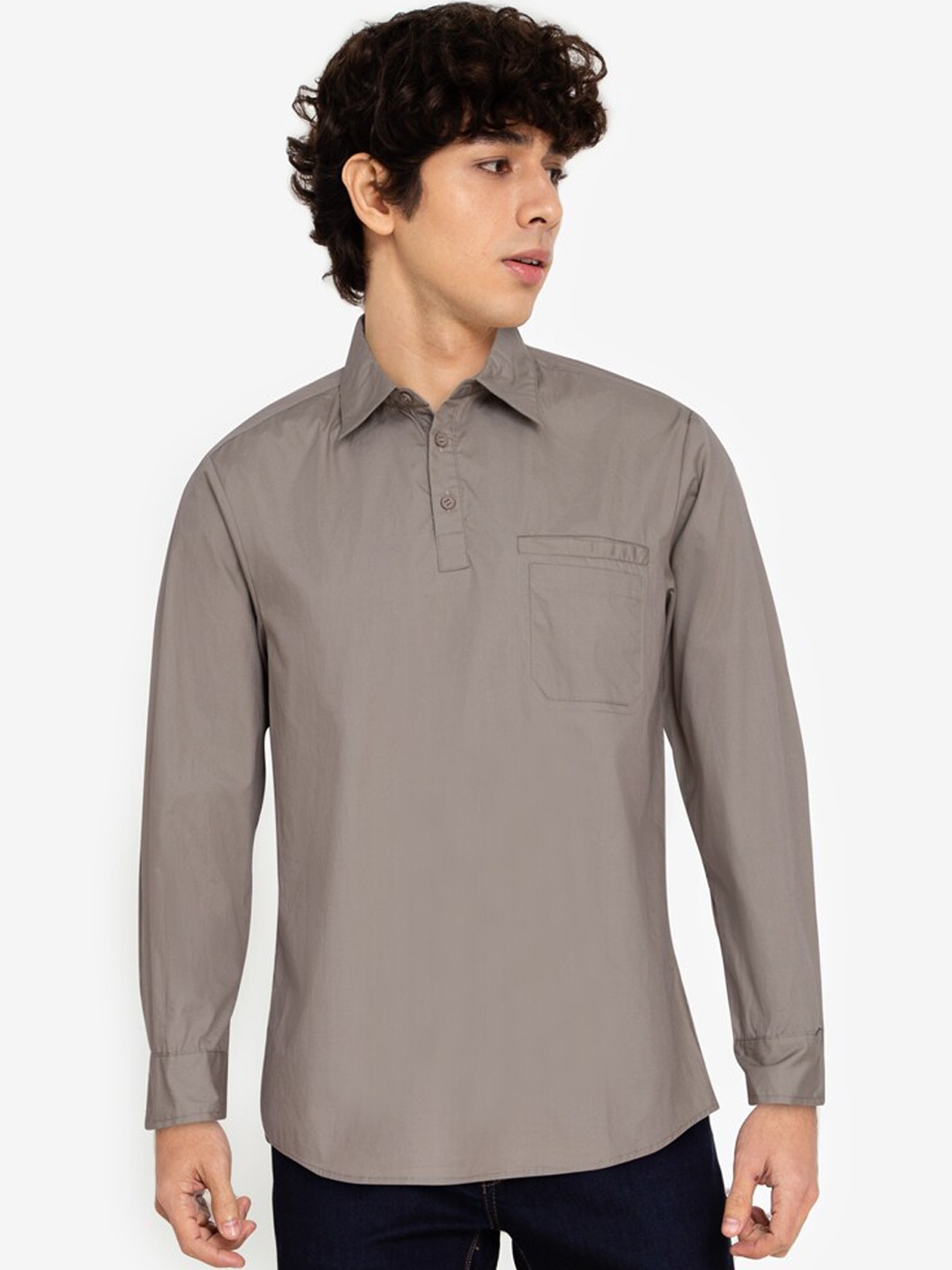 

ZALORA BASICS Men Brown Casual Shirt