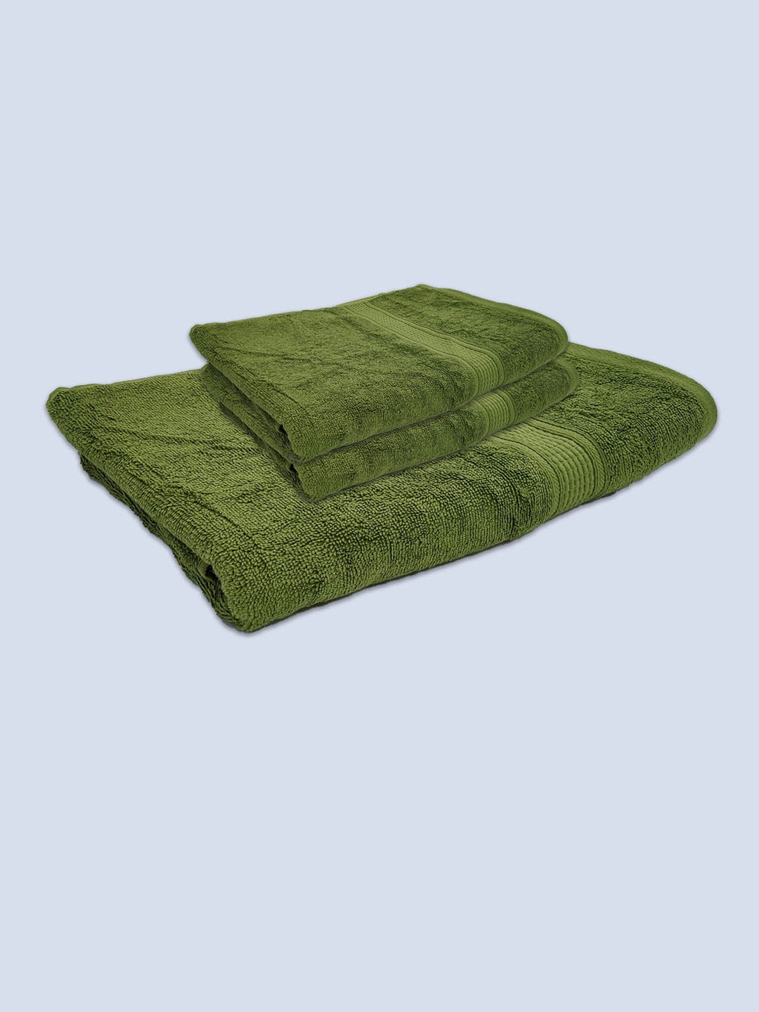

Livpure Smart Set Of 3 Green Solid 500 GSM Pure Cotton Towels Set