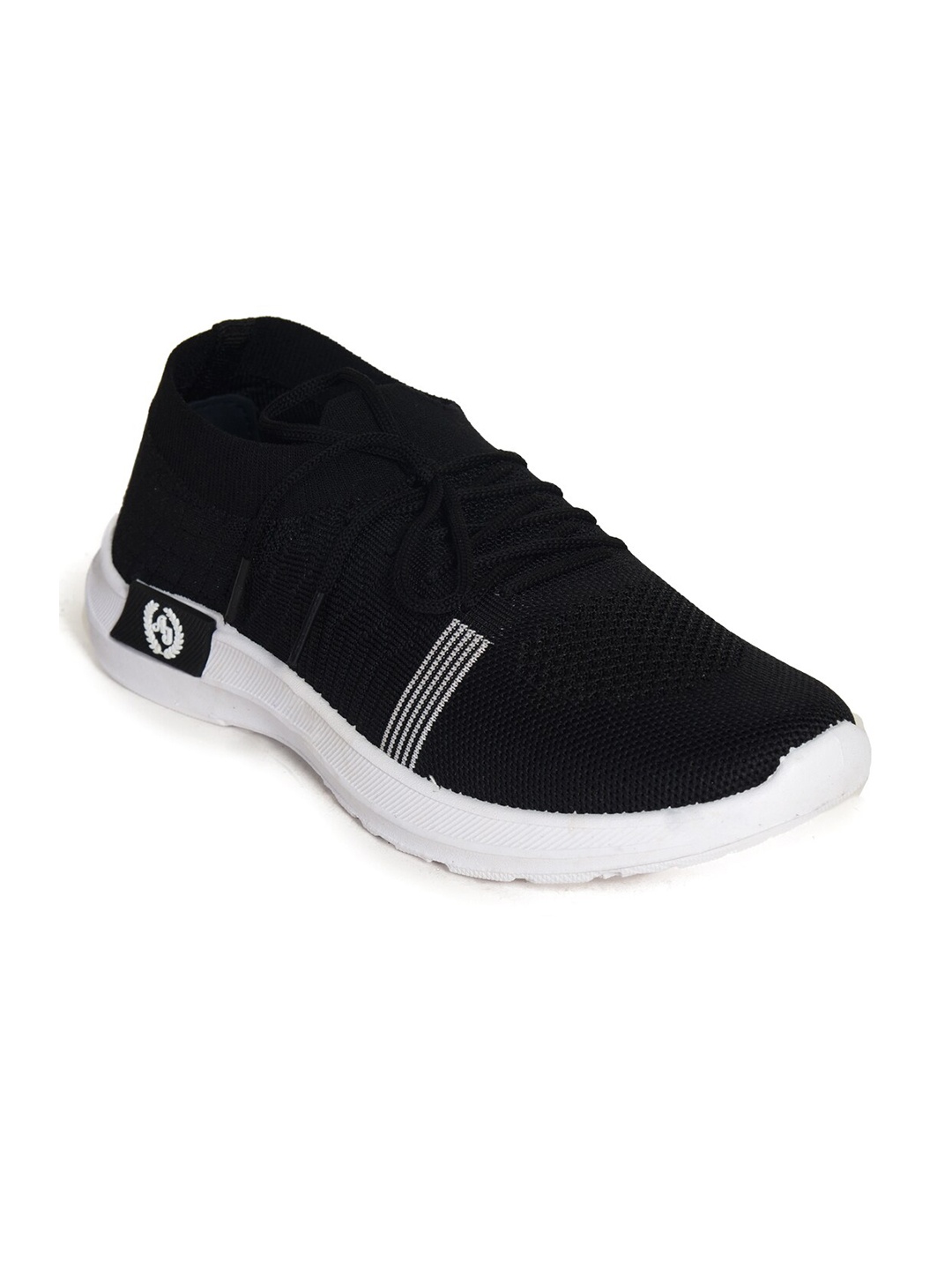 

IMPAKTO Women Black Mesh Walking Non-Marking Shoes
