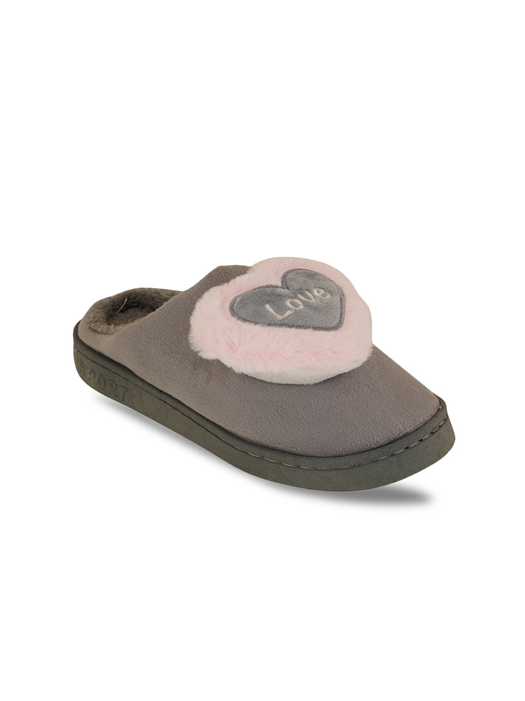 

Walkfree Women Grey & Pink Room Slippers