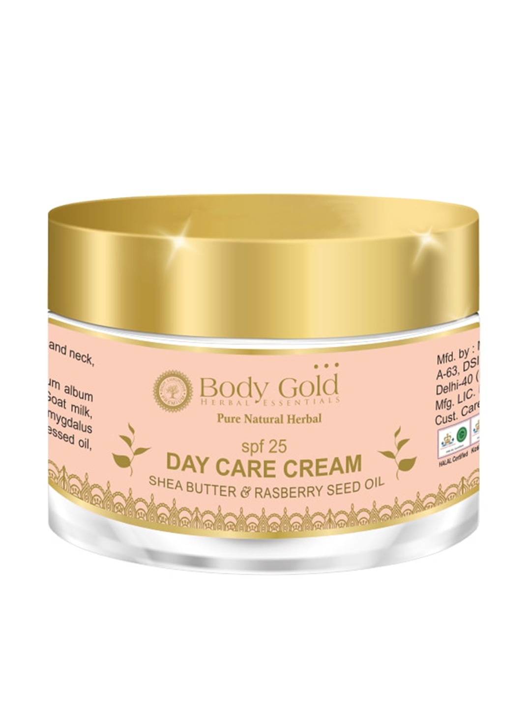 

Body Gold SPF 25 Day Care Cream With Shea Butter & Raspberry Seed Oil, Pink