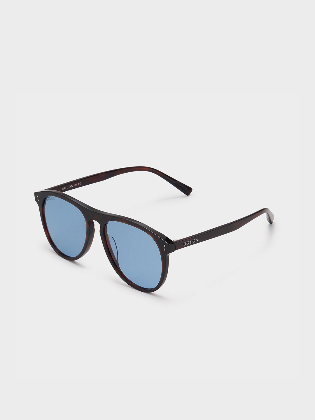 BOLON EYEWEAR Men Blue Lens & Black Oversized Sunglasses - BL3057-Transparent Dark Blue