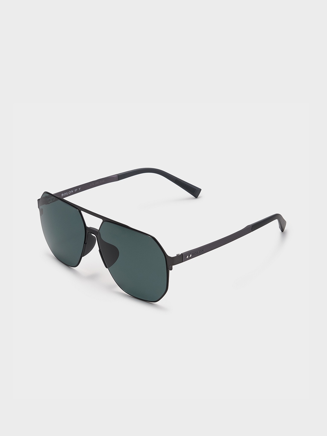 

BOLON EYEWEAR Men Grey UV Protected Aviator Sunglasses BL8077