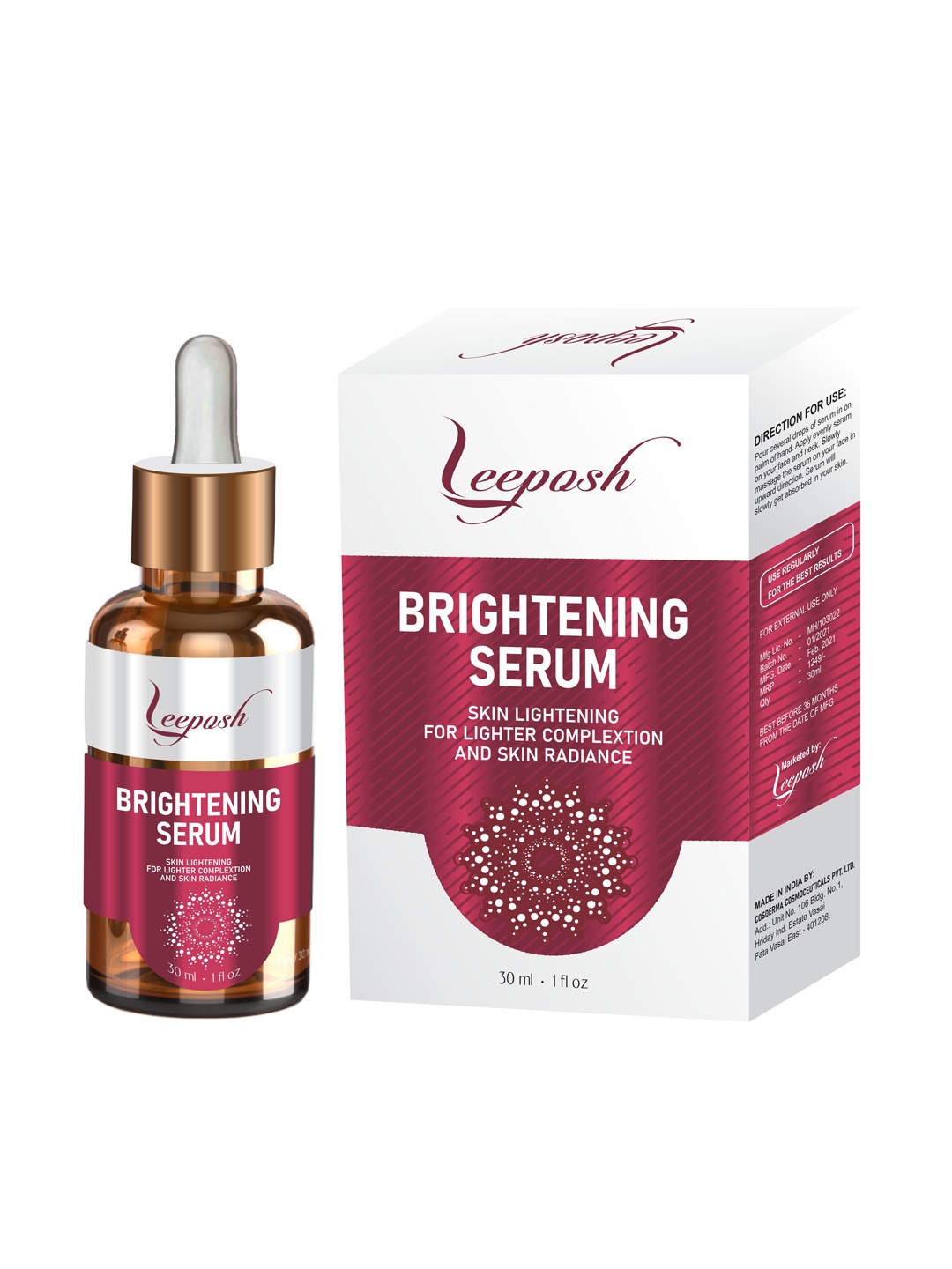 

Leeposh Face Brightening Serum, Assorted