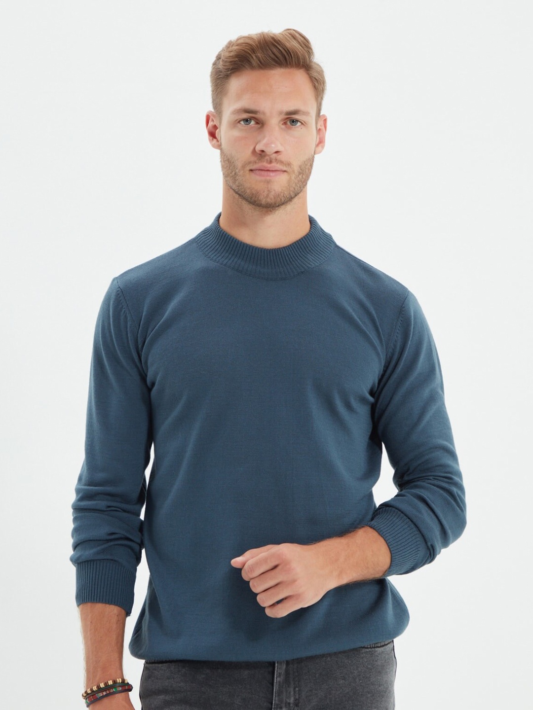 

Trendyol Men Blue Pullover