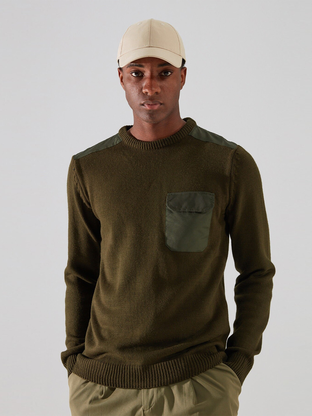 

Trendyol Men Khaki Pullover