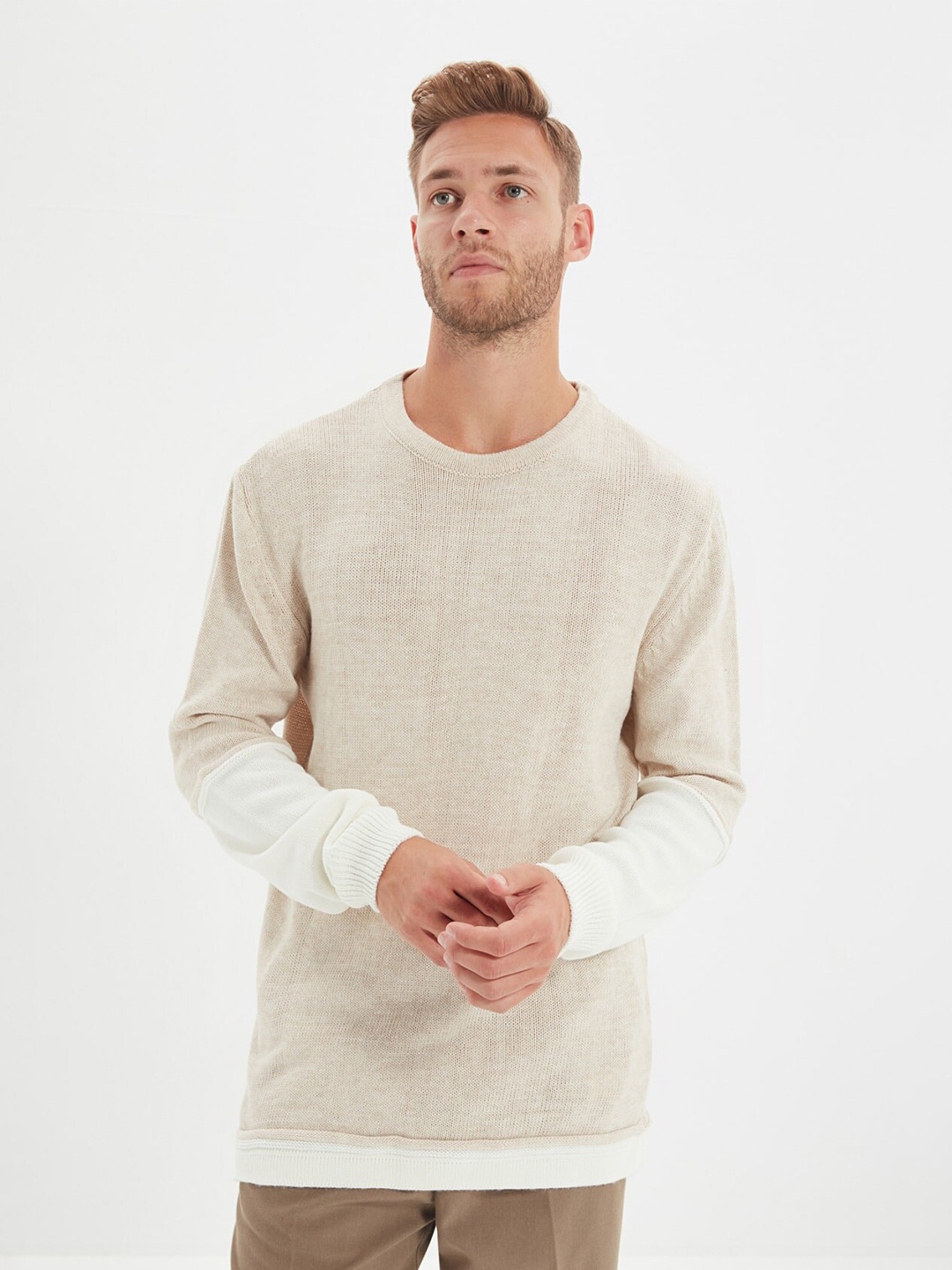 

Trendyol Men Grey Pullover