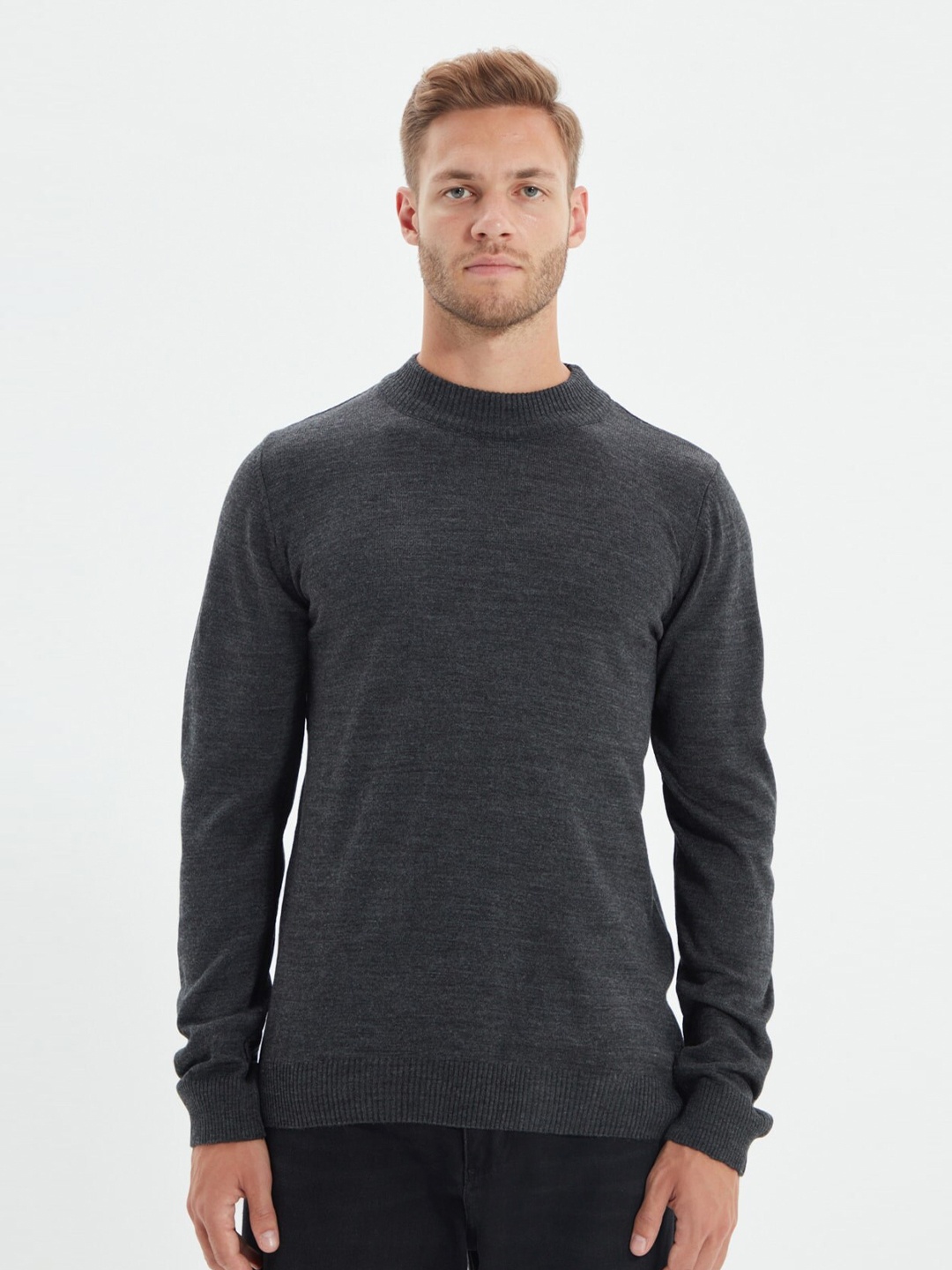

Trendyol Men Grey Pullover