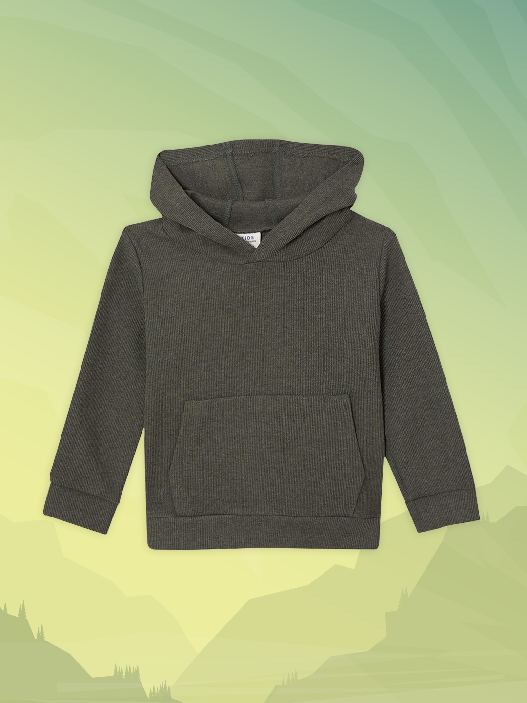 

DeFacto Boys Olive Green Hooded Sweatshirt