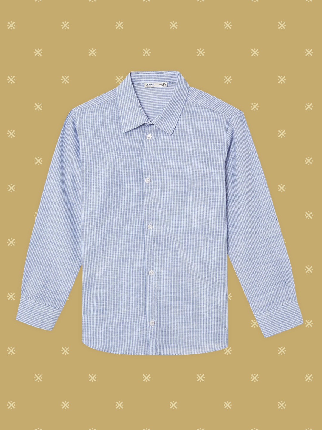 

DeFacto Boys Blue & White Cotton Striped Casual Shirt